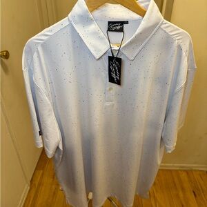 Men’s XXL Sunday Swagger brand golf polo “geo” NWT